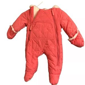 Urban Republic Baby Girl Pink One Piece Snowsuit Outerwear (3 months) NWT